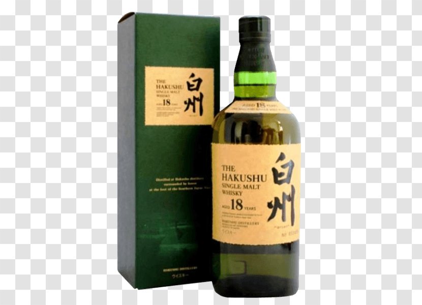 Hakushu Distillery Japanese Whisky Single Malt Whiskey Distilled Beverage - Scotch - 18 Years Old Transparent PNG