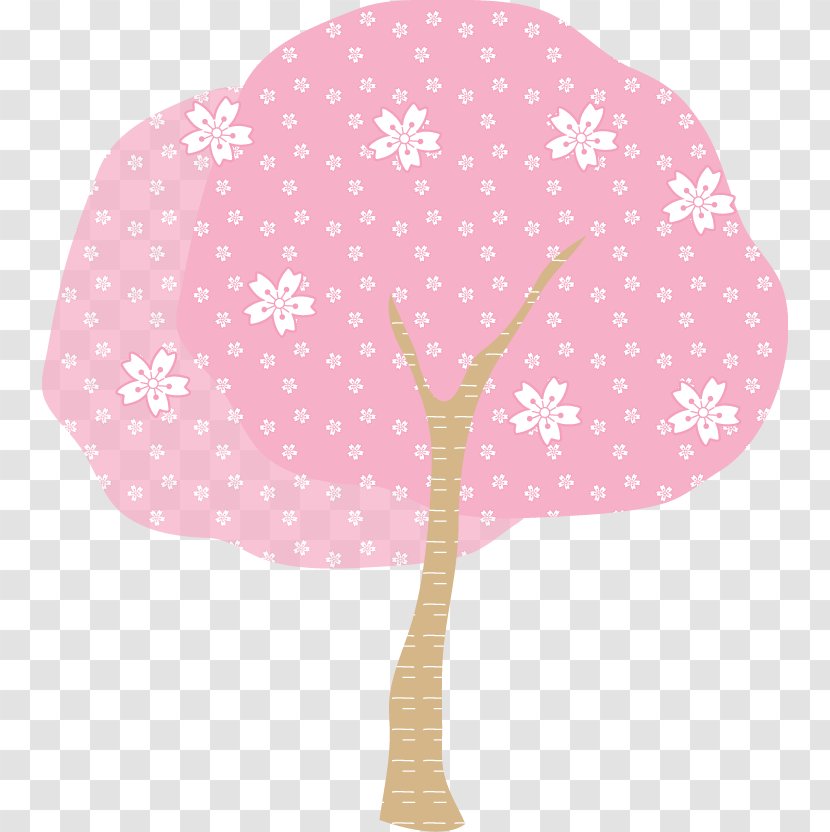 Hanami Cherry Blossom Spring Illustration Motif - Japan Transparent PNG