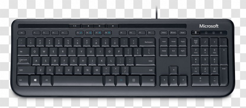 Computer Keyboard Microsoft 600 Mouse QWERTZ - Hardware Transparent PNG