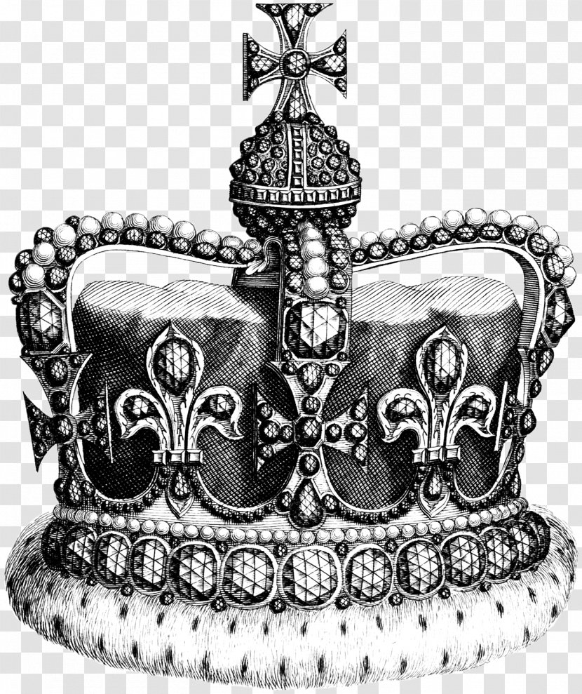 Crown Jewellery Drawing White King - Monochrome Photography Transparent PNG