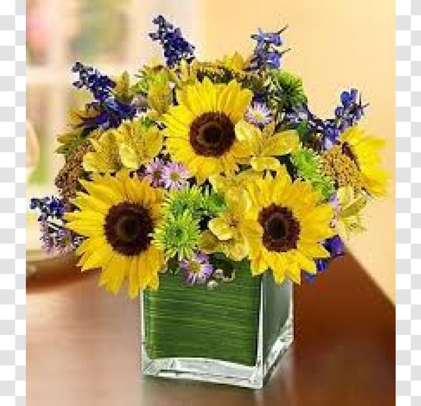 Common Sunflower Floral Design Flower Bouquet Cut Flowers Transparent PNG