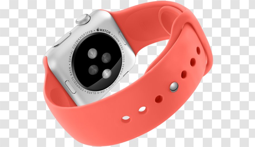 Apple Watch Series 3 1 Smartwatch - Red - Clips Transparent PNG