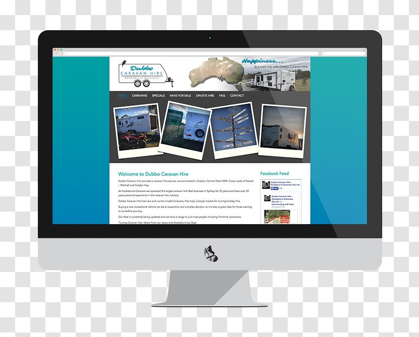 Web Design Dubbo Caravan Hire Transparent PNG