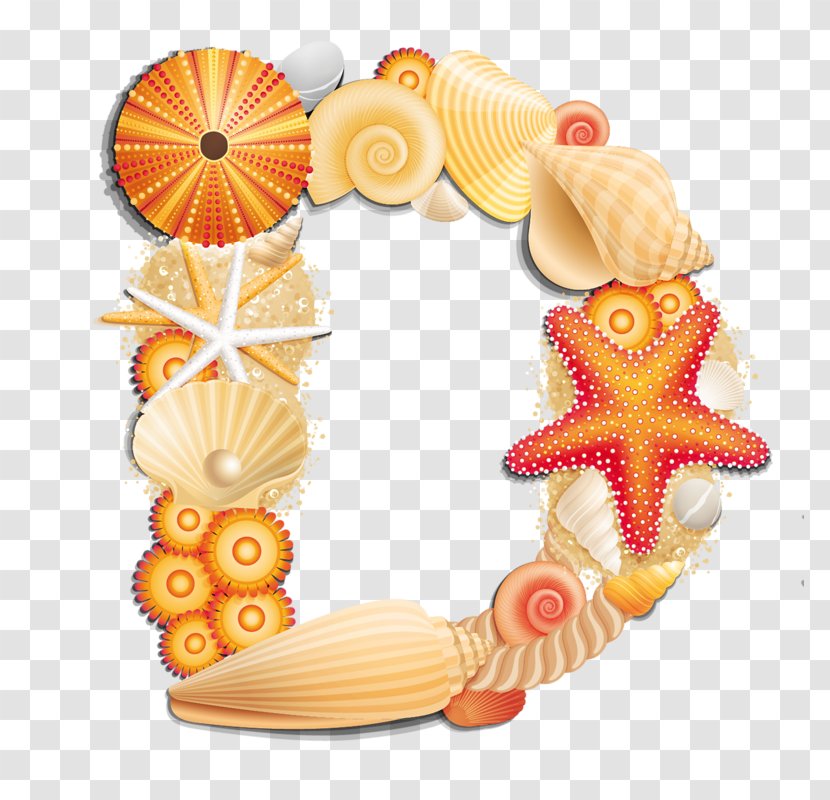 Beach Seashell Greeting & Note Cards Letter Initial - Sea Transparent PNG