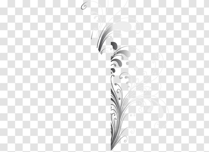 White Leaf Pattern Transparent PNG