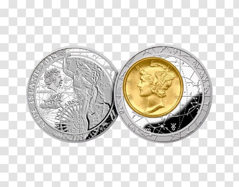 Silver Coin Fortuna Redux - Gold - 50 Fen Coins Transparent PNG