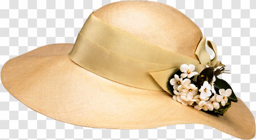 Straw Hat Flower Sombrero Easter Bonnet Transparent PNG