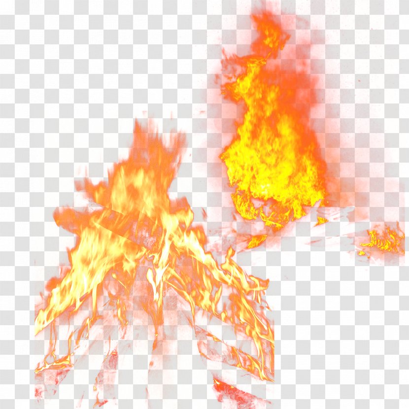 Raging Fire - Orange - Flame Transparent PNG