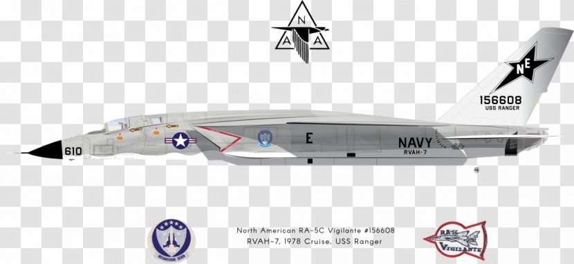 North American A-5 Vigilante Airplane USS Midway Museum Fighter Aircraft - Jet Transparent PNG