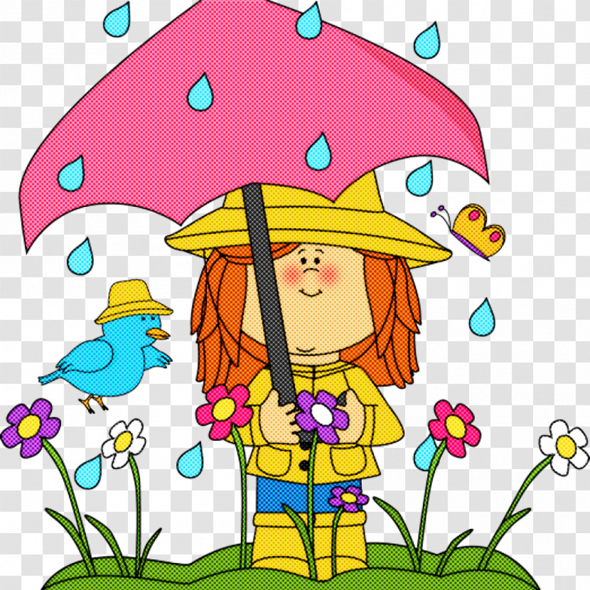 Cartoon Child Art Wildflower Transparent PNG