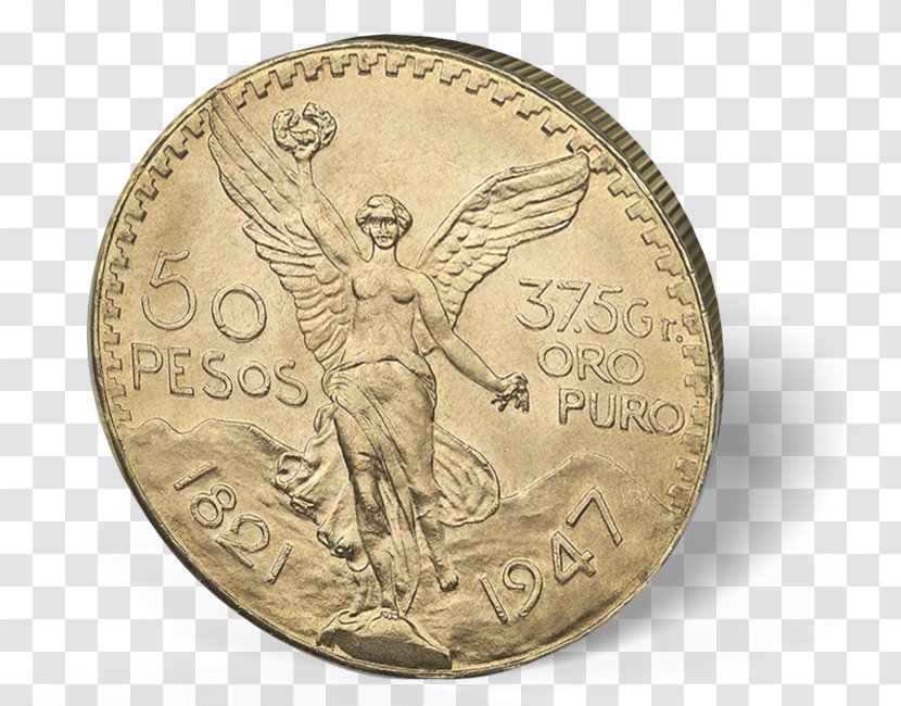 Mexico Mexican Peso Gold Coin Bullion - Libertad Transparent PNG