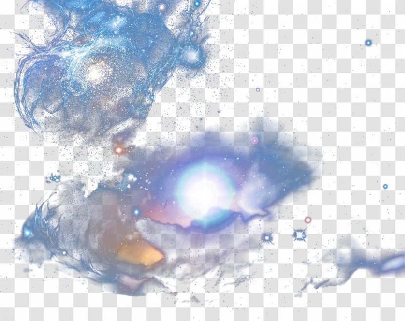 Blue Sky Illustration - Space - Irregular Galaxy Map Transparent PNG