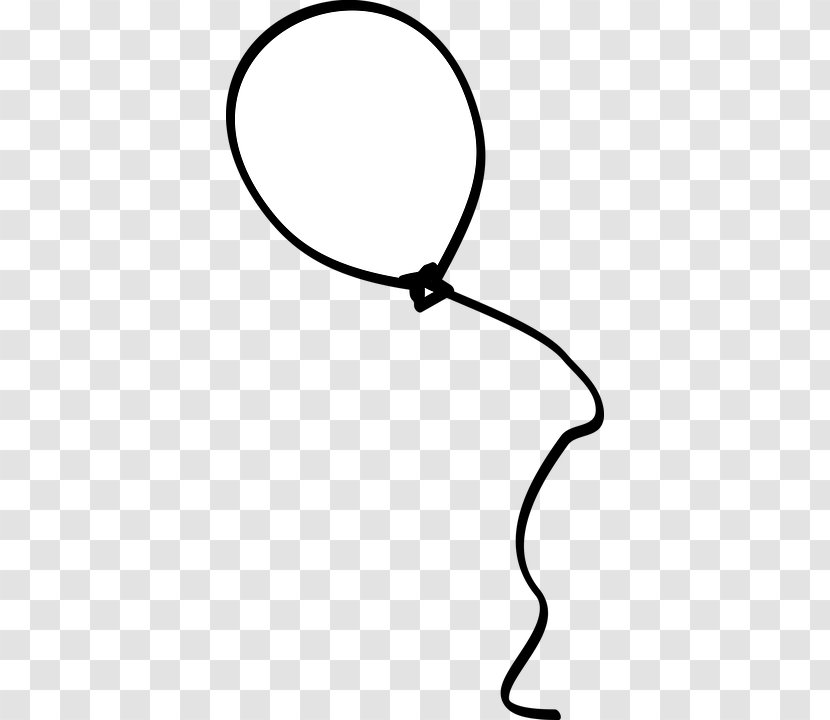 Black And White Balloon Drawing Birthday Clip Art - Monochrome Photography Transparent PNG