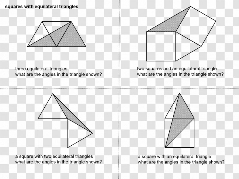 Triangle Mathematics Area Paper - Rhombus Transparent PNG