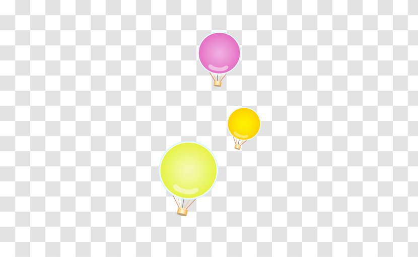 Hot Air Balloon Yellow Pattern Transparent PNG