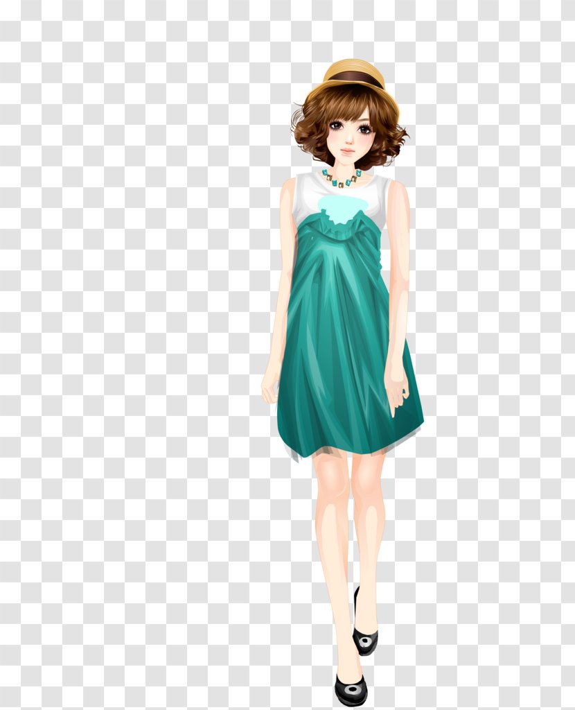 Girl Drawing Illustration Fashion Beach - Joint - Plage Femme Transparent PNG