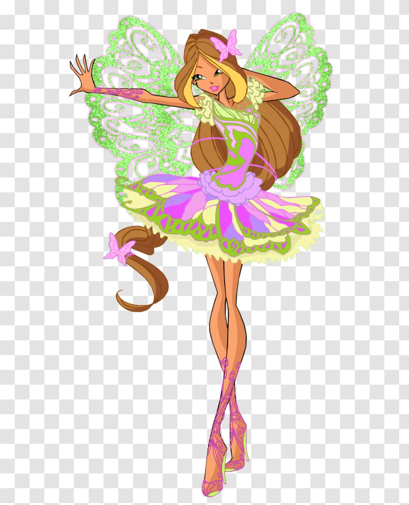 Fairy Flora Bloom Butterflix Winx Club - Mythical Creature - Season 7Fairy Transparent PNG