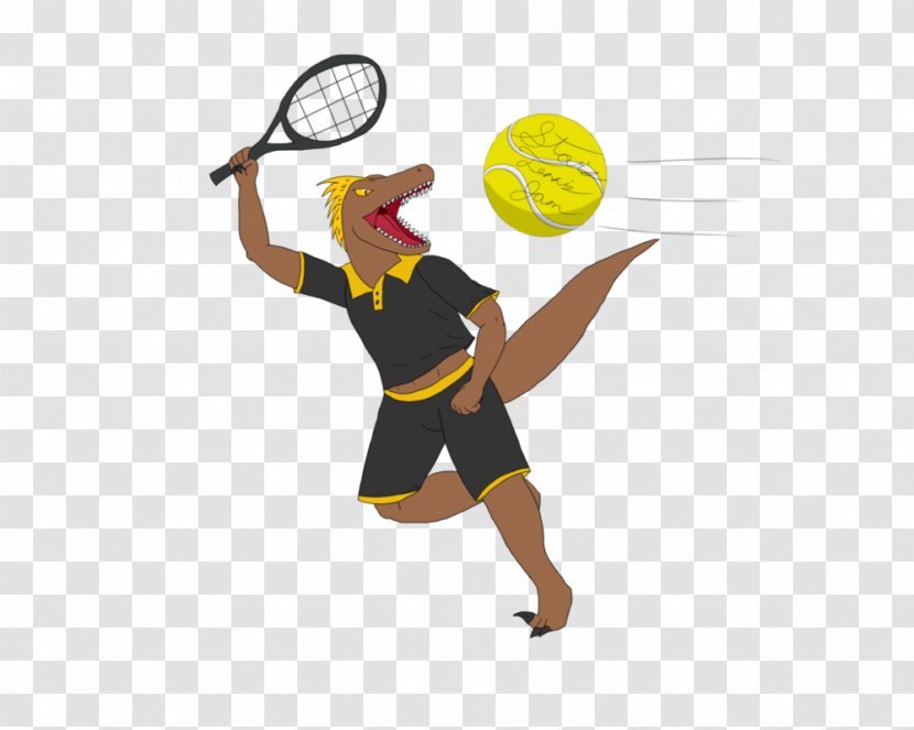 Racket Sport Line Clip Art - Yellow Transparent PNG