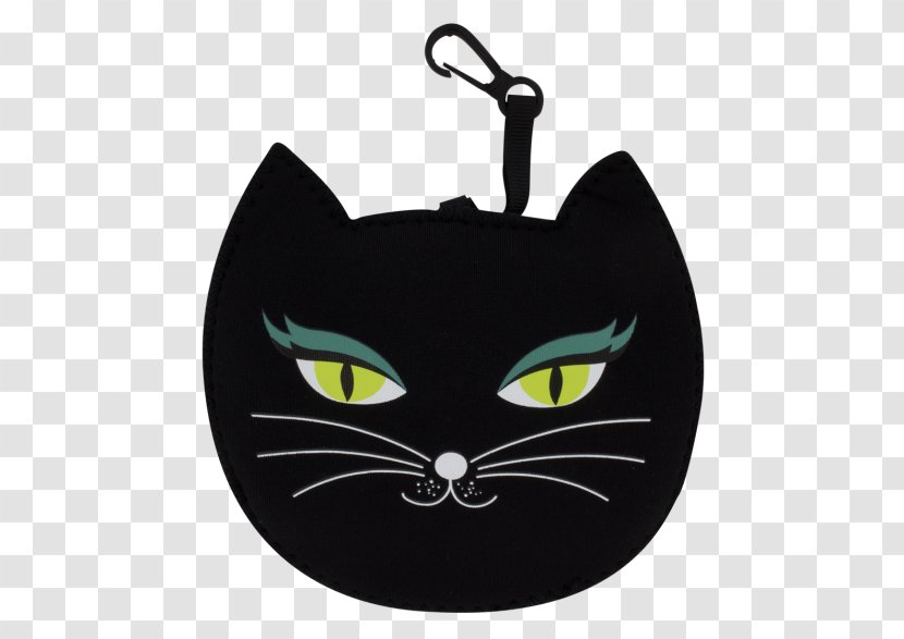 Black Cat Domestic Short-haired Whiskers Bag Transparent PNG