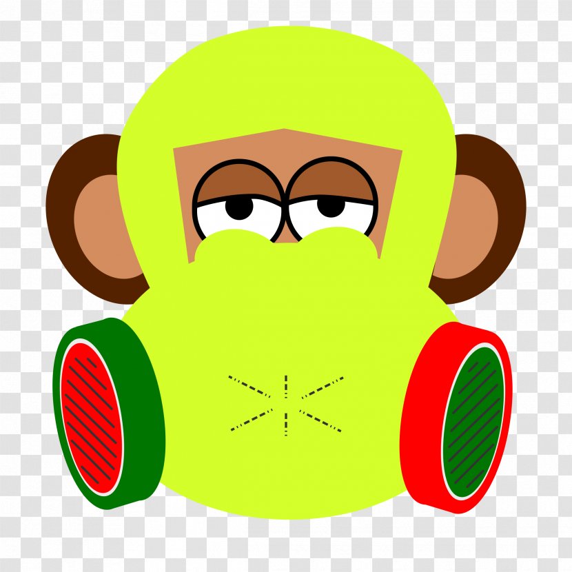 Gas Mask Monkey T-shirt Clip Art - Eyewear Transparent PNG