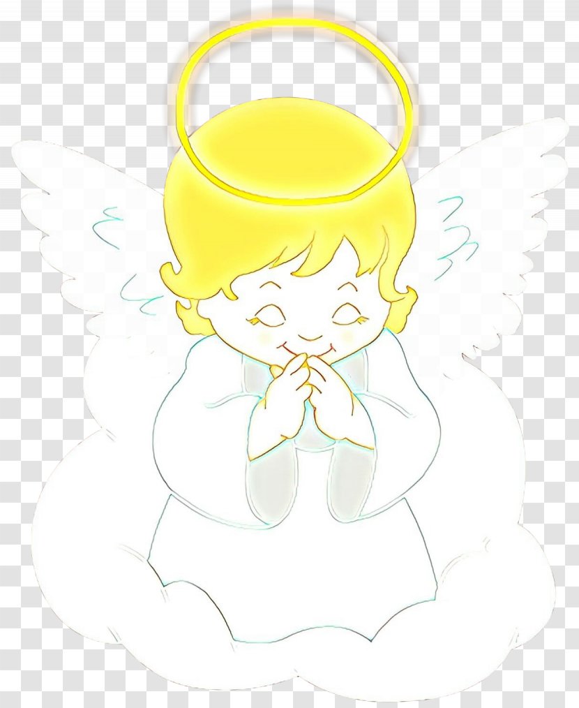 White Yellow Cartoon Clip Art Fictional Character Transparent PNG