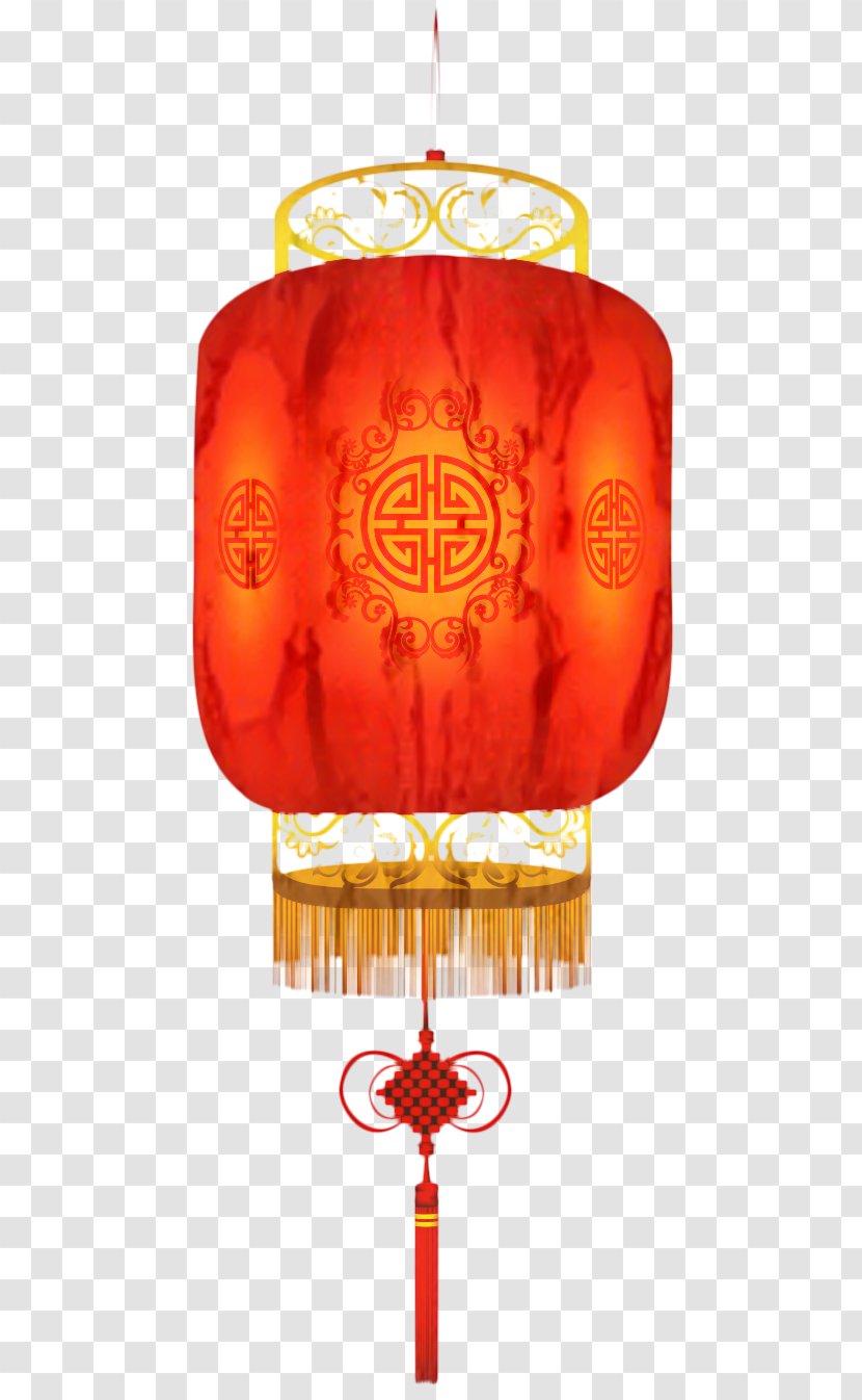 Lamp Shades Lantern Light Fixture Symbol - Red - Amber Transparent PNG