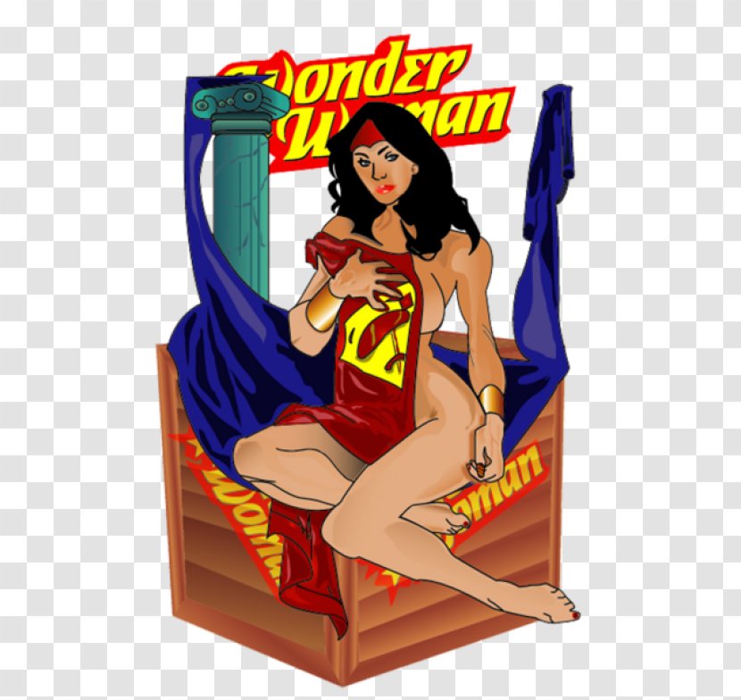 Wonder Woman Female Superhero - Heart Transparent PNG