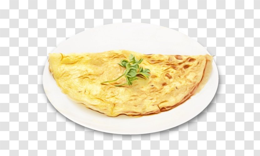Dish Food Cuisine Ingredient Omelette - Watercolor - Meal Recipe Transparent PNG