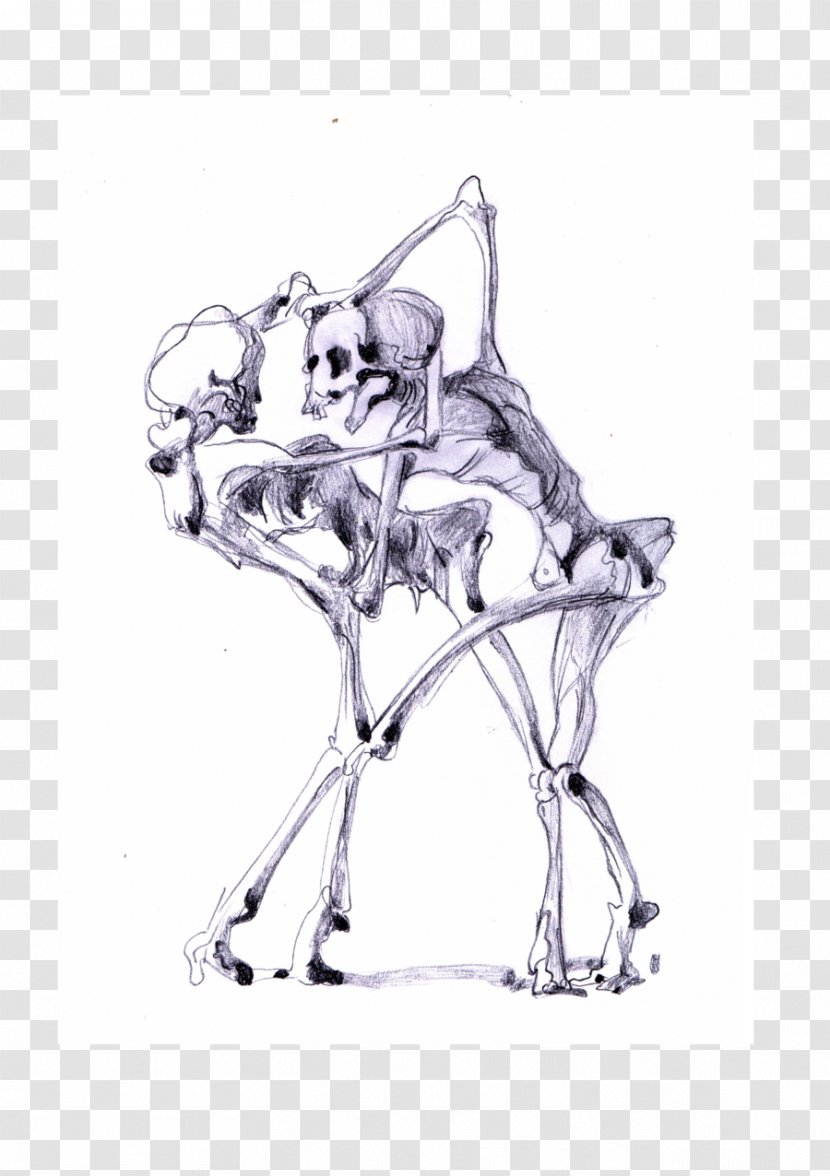 Drawing Visual Arts Dance - Line Art - Skeleton Transparent PNG