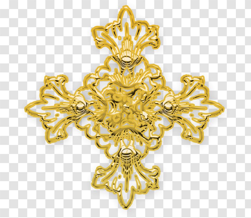 Gold Designer Pattern - Brass - Jewellery Transparent PNG