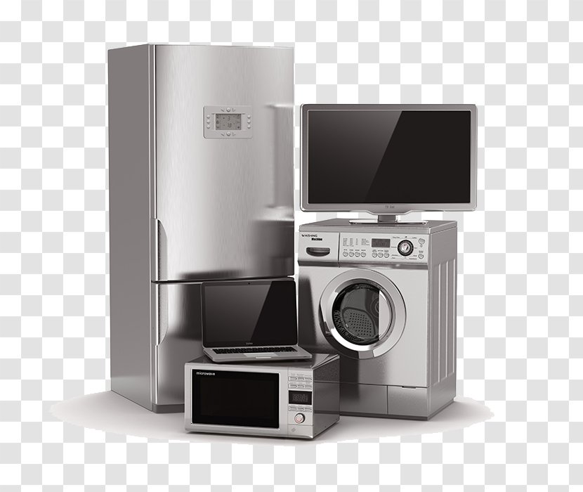 Home Appliance Kitchen Refrigerator Major Washing Machine - Product Design - Various Appliances Transparent PNG