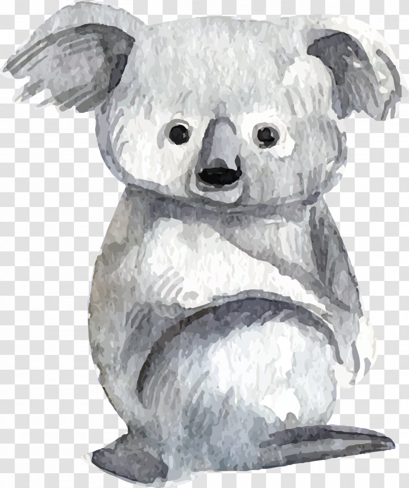 Baby Koalas Lemur Bear Watercolor Painting - Heart - Grey Koala Transparent PNG