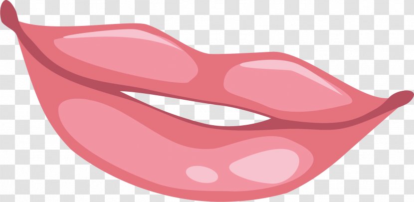 Red Lip Gloss Smile Clip Art Transparent PNG