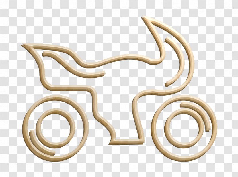 Motorcycle Icon Outline Red - Symbol Shopping Transparent PNG