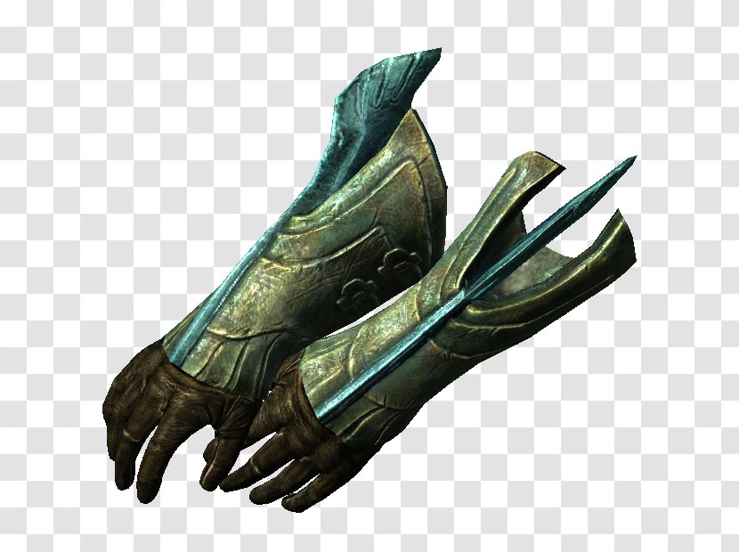 The Elder Scrolls V: Skyrim – Dragonborn Gauntlet Glove Wiki Body Armor Transparent PNG