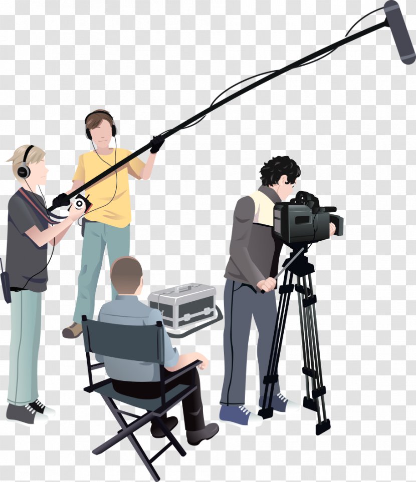 Microphone Film Crew Producer Director - Tripod Transparent PNG