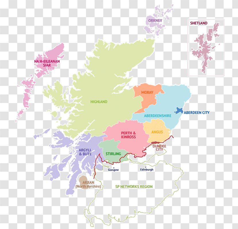 Scotland Blank Map Vector - Location Transparent PNG