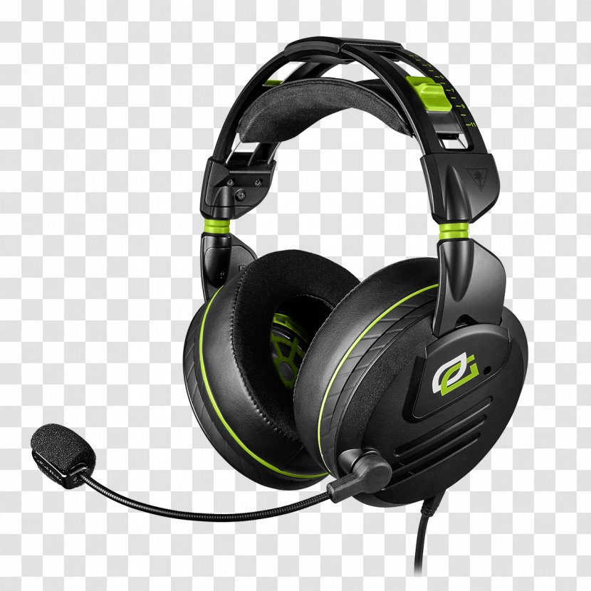 Xbox 360 Wireless Headset Turtle Beach Corporation Video Games OpTic Gaming - Ear Force Px24 - Green Transparent PNG