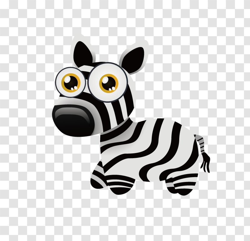 Cartoon Drawing Animal Illustration - Network - Zebra Transparent PNG