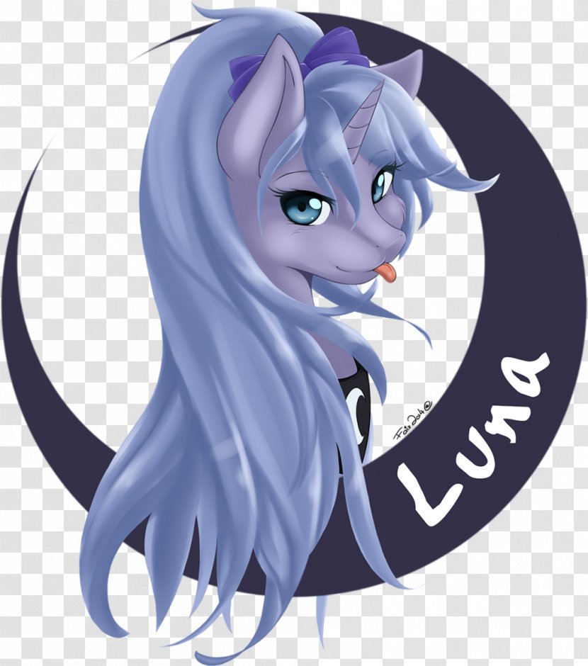 Princess Luna Cat Pony Art Horse - Heart Transparent PNG