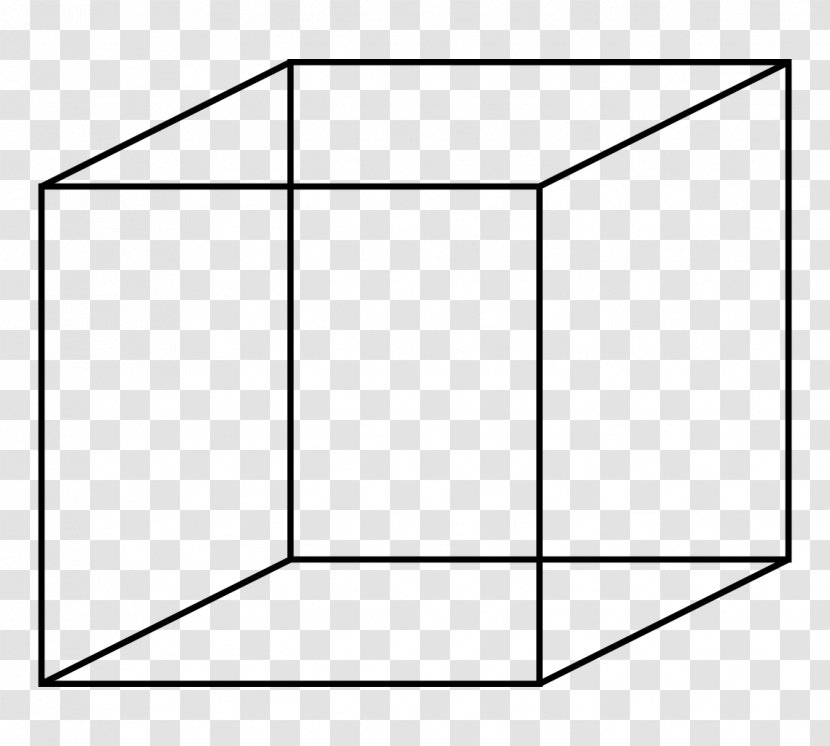 Necker Cube Optical Illusion Ambiguous Image Perception - Impossible Transparent PNG