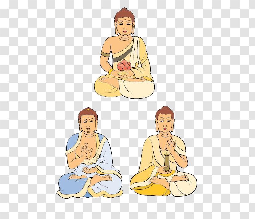 Gautama Buddha Cartoon Zazen Buddhahood Buddhism - Buddhist Meditation Transparent PNG