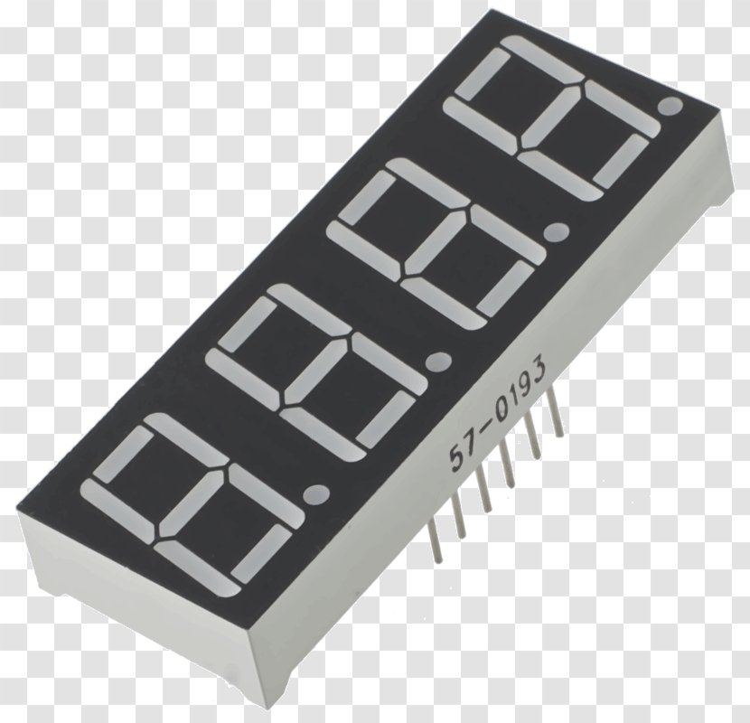 Seven-segment Display LED Light-emitting Diode Device Cathode - Nixie Tube - Led Transparent PNG