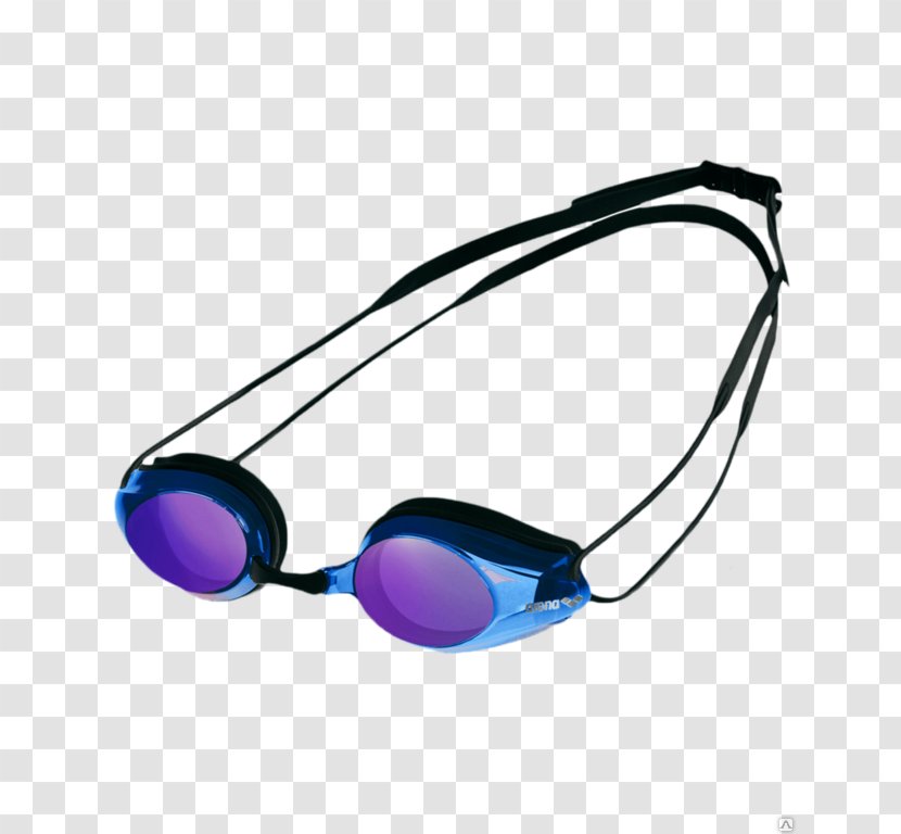 Goggles Swimming Arena Blue Mirror Transparent PNG