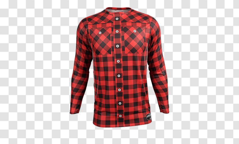Cycling Jersey Flannel Logging Clothing - Motocross Transparent PNG