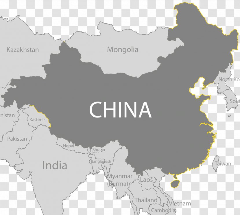 China Vector Map - World Transparent PNG