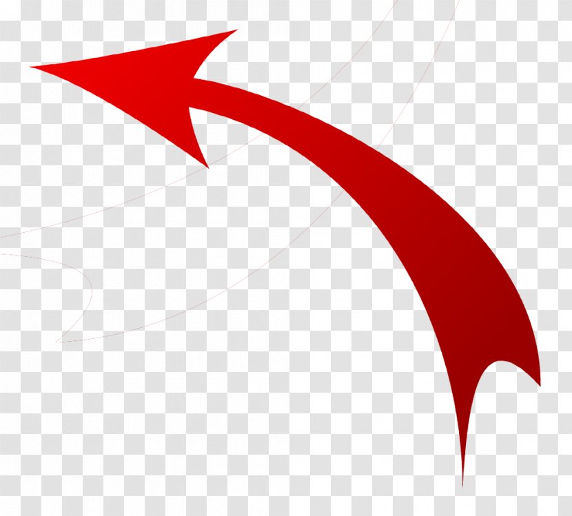 Arrow Curve Clip Art - Wing - Curved Transparent PNG