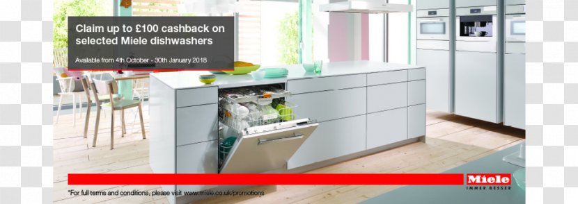 Dishwasher Kitchen Miele Home Appliance Refrigerator - Promotion Transparent PNG