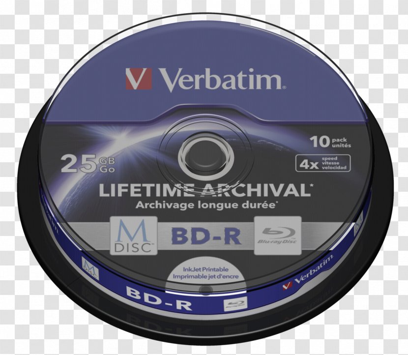 Blu-ray Disc M-DISC Compact DVD Verbatim Corporation - Optical - Dvd Transparent PNG