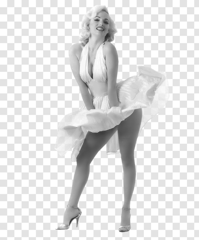 White Dress Of Marilyn Monroe Film Celebrity Actor - Flower Transparent PNG